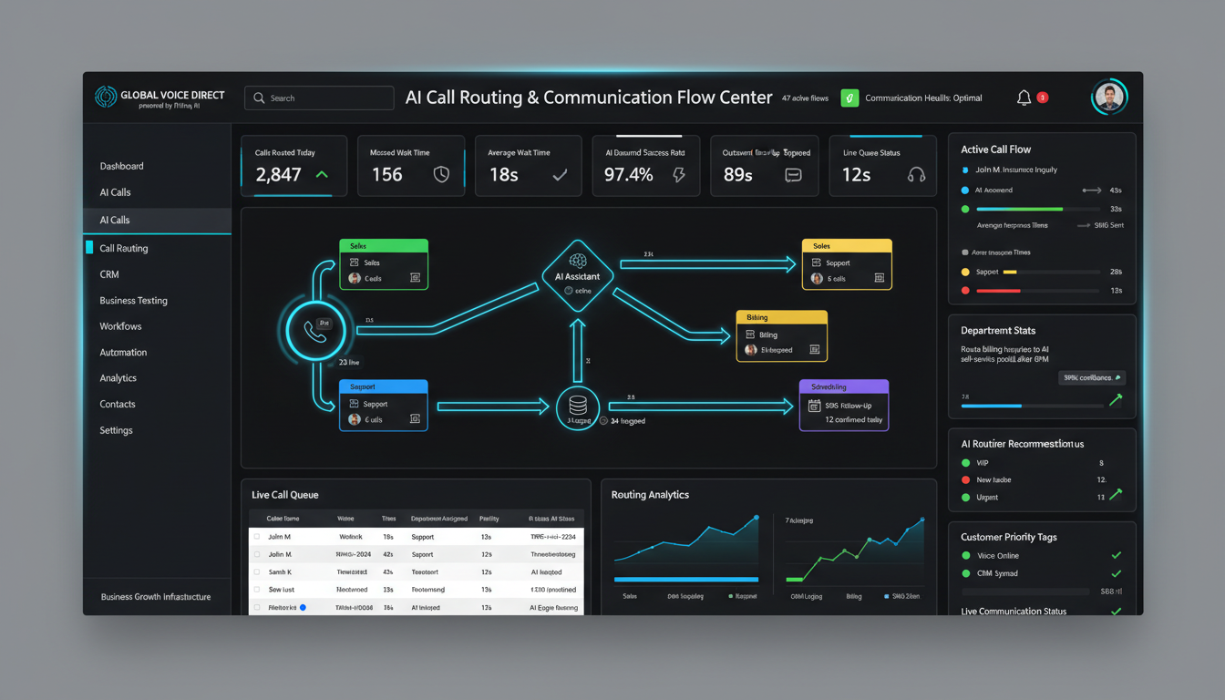 Advanced inbound traffic rule matrix distribution configuration layout screen