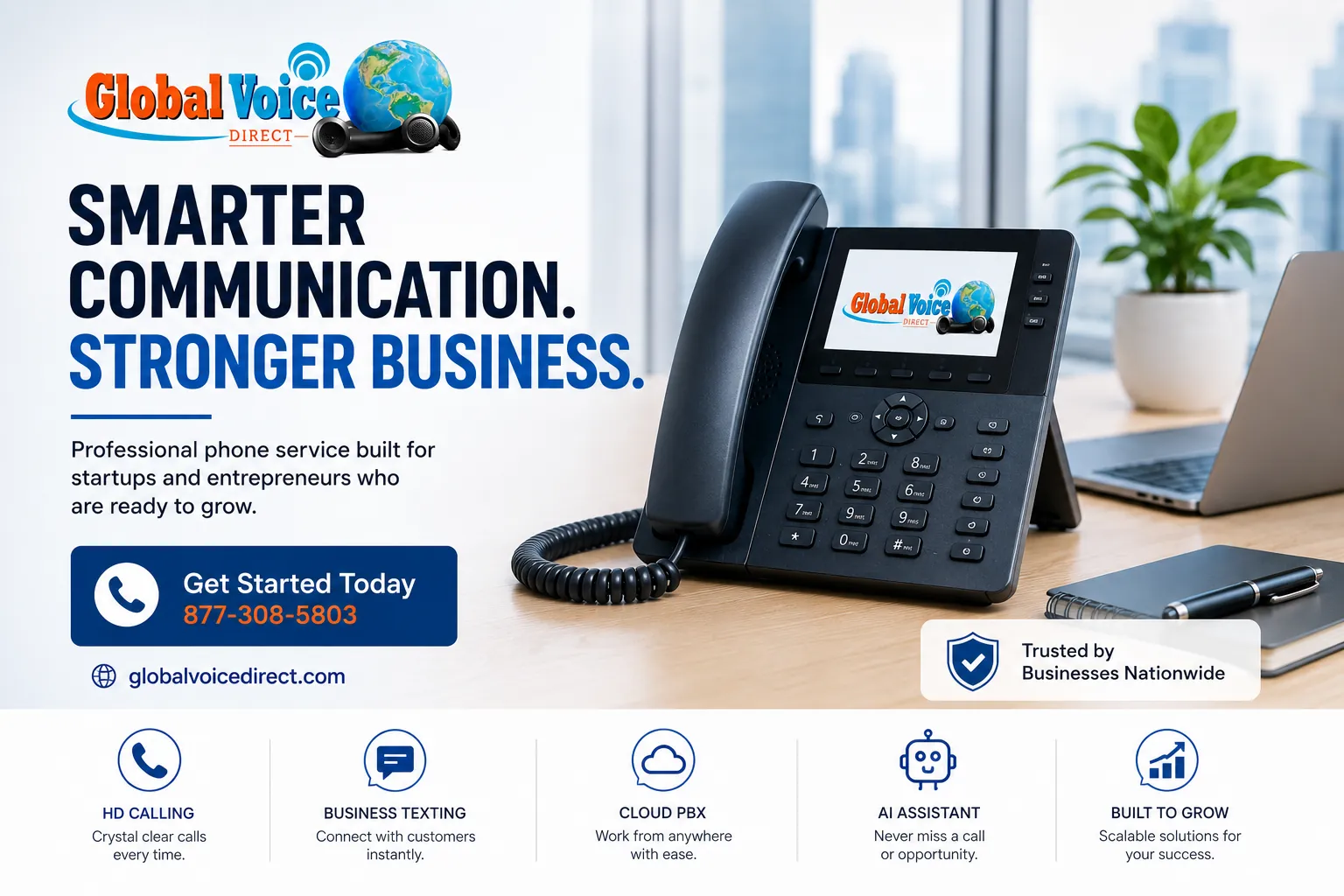 VoIP Business Phone System Dashboard